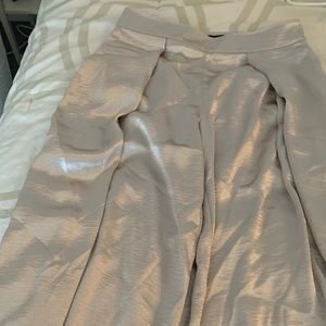 Shiny satin like wide legged pants